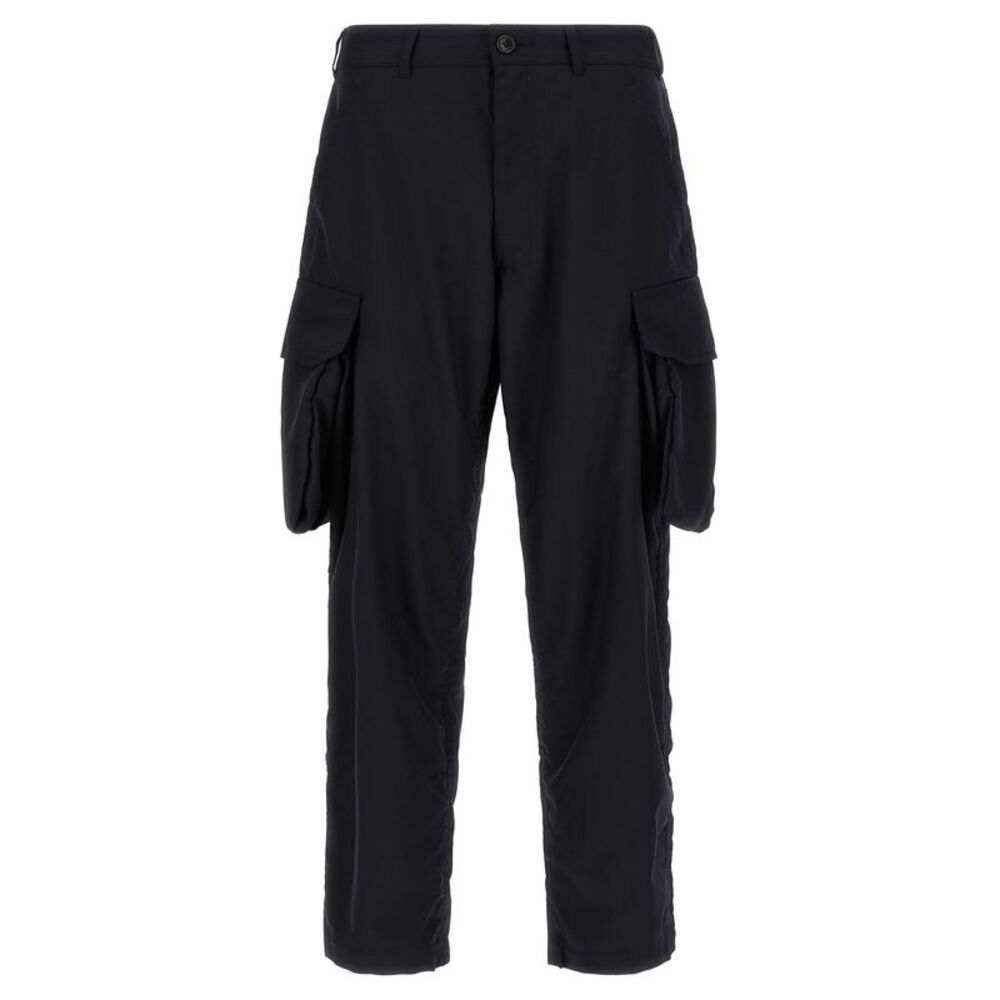 Comme Des Garçons Blue Polyester Cargo Men's Pants